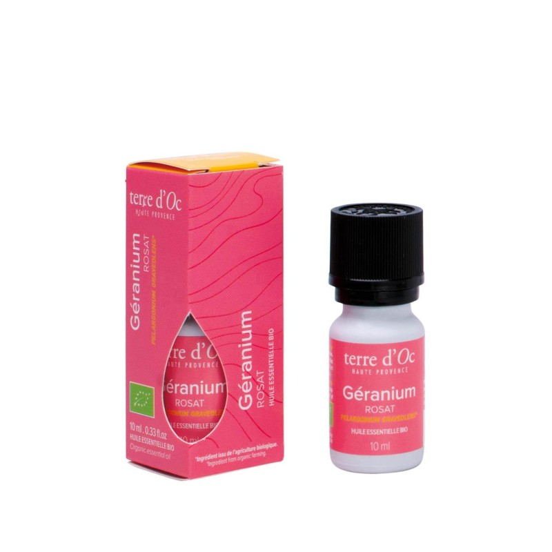 BIO Geranium Essential Oil 10 ml Terre d'Oc