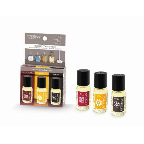 Trio concentrados Teck Tonka - Ambre - Neroli 3x15 ml de la marca Esteban Paris Parfums en Aromaticks
