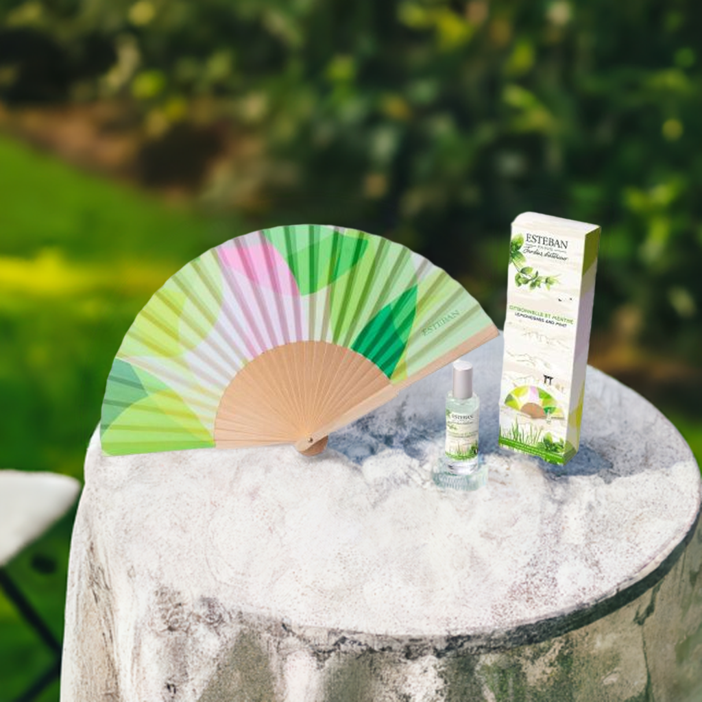Abanico perfumáble Citronela Menta Esteban Paris