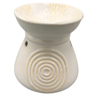 White ceramic burner