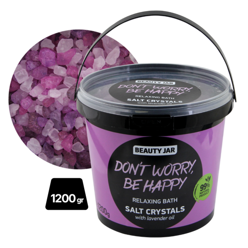 Sales de Baño Dont Worry Be Happy 1200 gr de la marca Beauty Jar en Aromaticks
