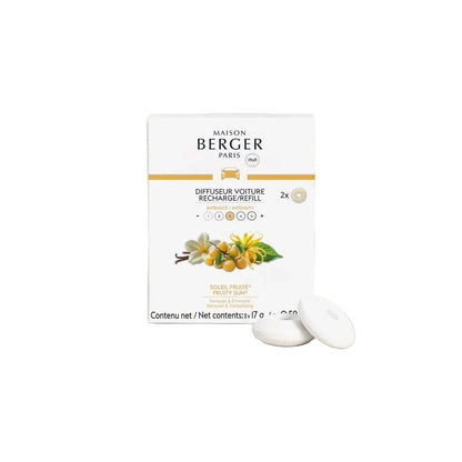 Pack dos recargas difusor coche Soleil Fruite Maison Berger de la marca Maison Berger Paris en Aromaticks