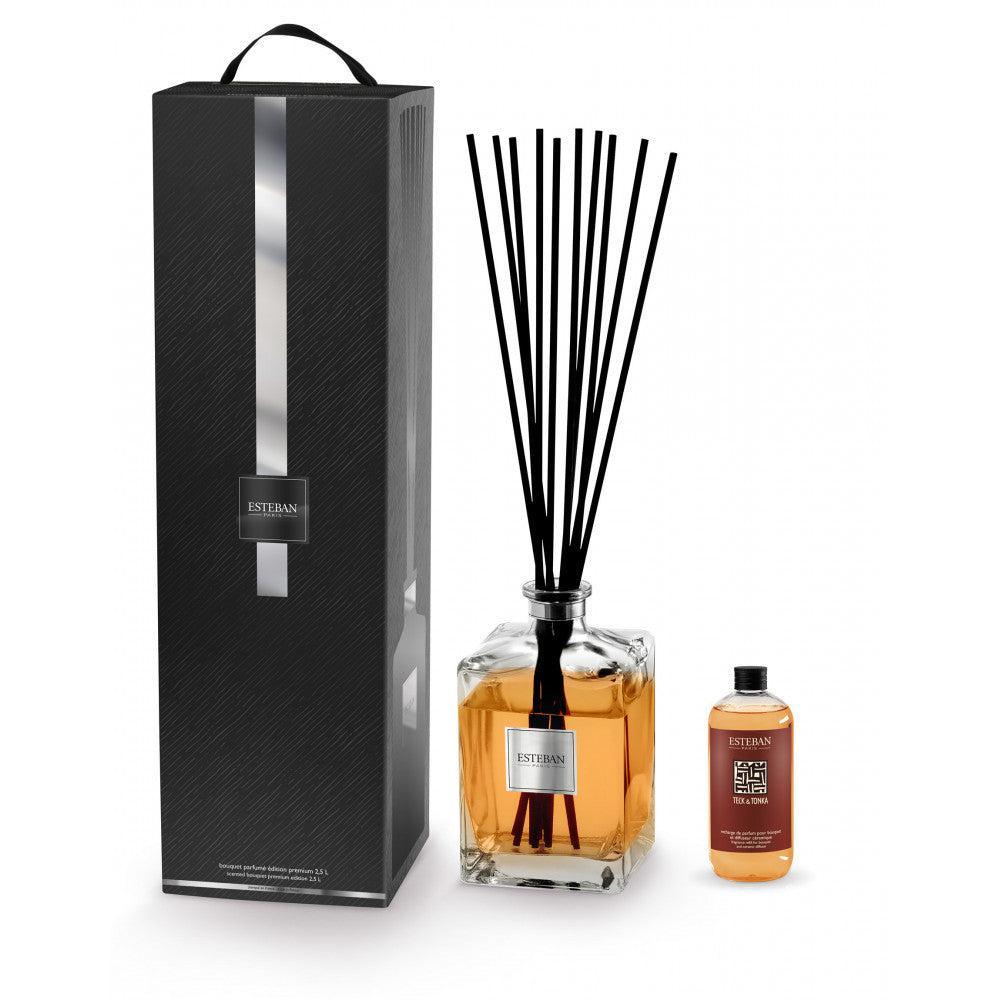 Bouquet Edición Premium Teck et Tonka 2,5 l-Esteban Paris Parfums-Aromaticks