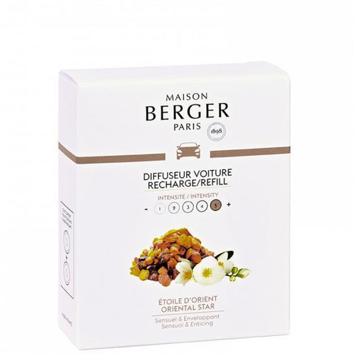Pack 2 recargas difusor coche Etoile Orient de la marca Maison Berger Paris en Aromaticks