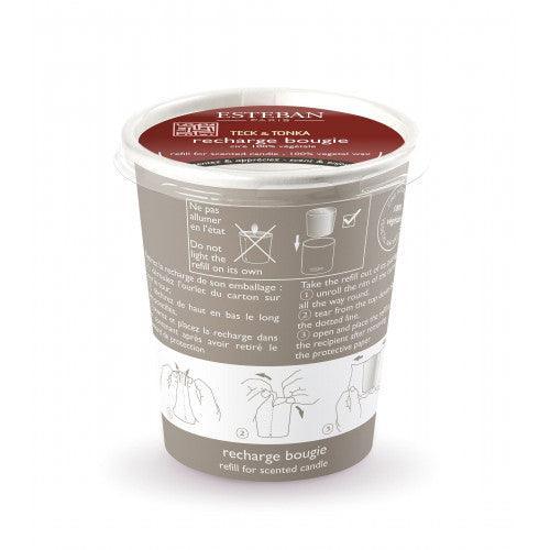 Recarga Vela Teck Tonka 170 gr de la marca Esteban Paris Parfums en Aromaticks