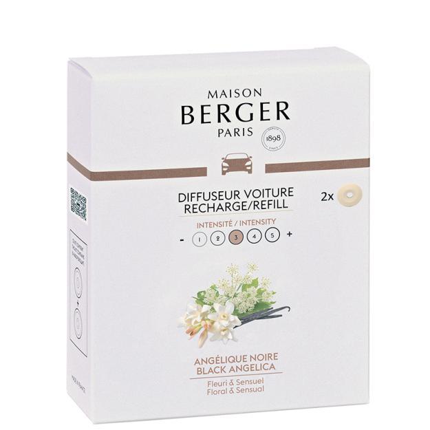 Pack of 2 Angélique Noire car diffuser refills