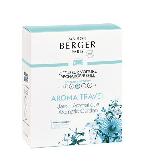 Pack 2 recargas difusor coche Aroma Travel de la marca Maison Berger Paris en Aromaticks