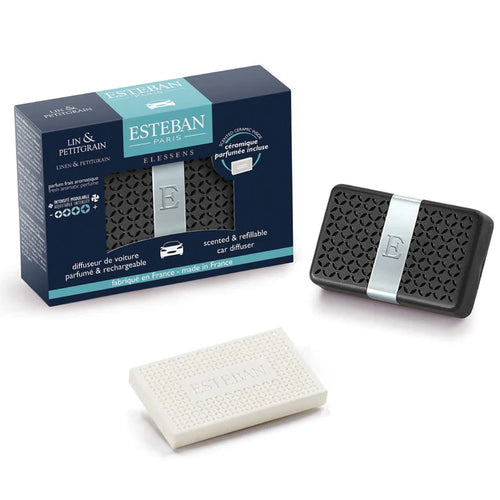 Difusor coche Lin & Petitgrain de la marca Esteban Paris Parfums en Aromaticks