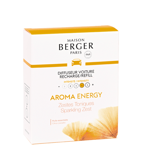 Pack 2 recargas difusor coche Energy de la marca Maison Berger Paris en Aromaticks